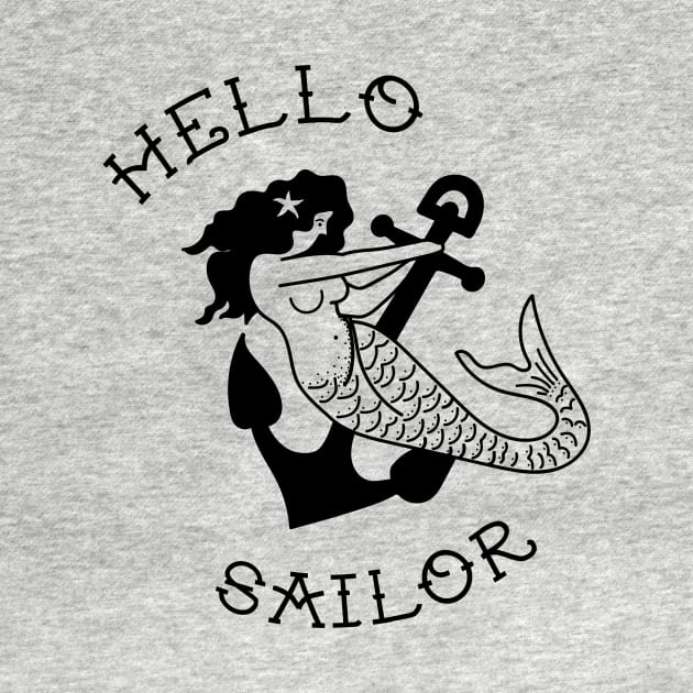 Hello Sailor Mermaid Nautical by luckybengal